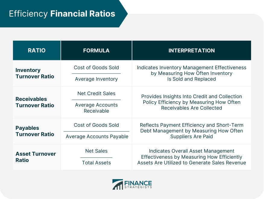 Efficiency Financial Ratios